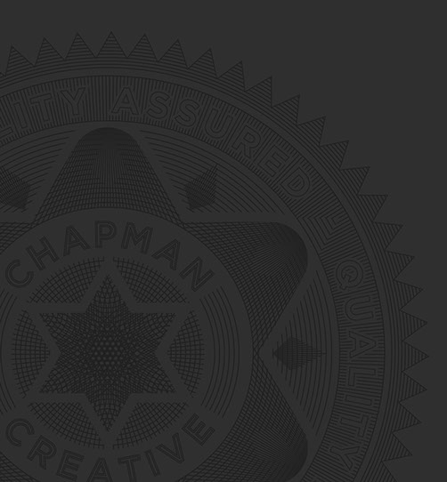 Quality assured logo, forming part of the Chapman Creative identity and branding. A guarantee of quality and the promise of excellence. 